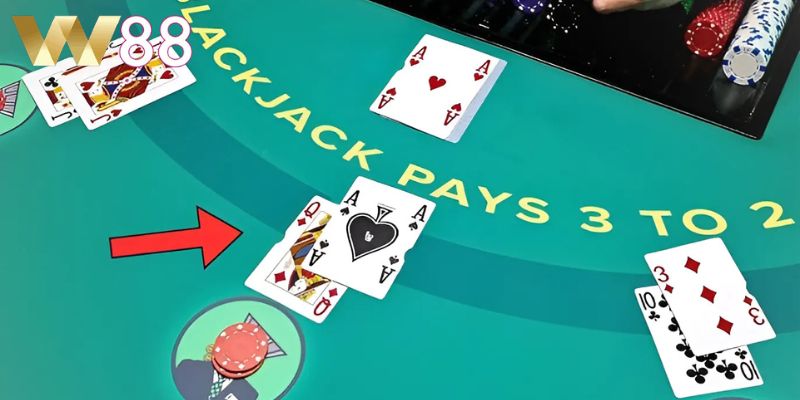Áp dụng mẹo chơi blackjack ngay tại W88